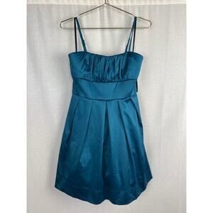 NWT Vintage Y2K Dress Babydoll A-Line Mini Teal Mermaidcore Fairy Prom Party